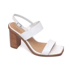 Lisa Vicky Women’s Oasis Sandal Size 7.5 Ankle Strap Shoes Block Heels NIB